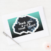 Hartelijk dank voor uw bestelling rechthoekige sticker (Envelop)