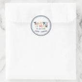 Hartelijk dank voor uw bestelling ronde sticker (Tas)