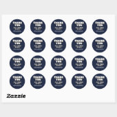 Hartelijk dank voor uw bestelling ronde sticker (Vel)