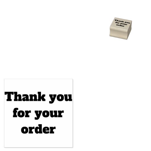 Hartelijk dank voor uw bestelling rubberstempel (Gestempeld)