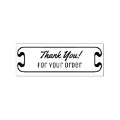 Hartelijk dank voor uw bestelling rubberstempel (Afrduk)