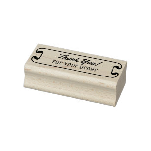 Hartelijk dank voor uw bestelling rubberstempel