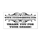 Hartelijk dank voor uw bestelling rubberstempel (Afrduk)