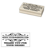 Hartelijk dank voor uw bestelling rubberstempel (Gestempeld)