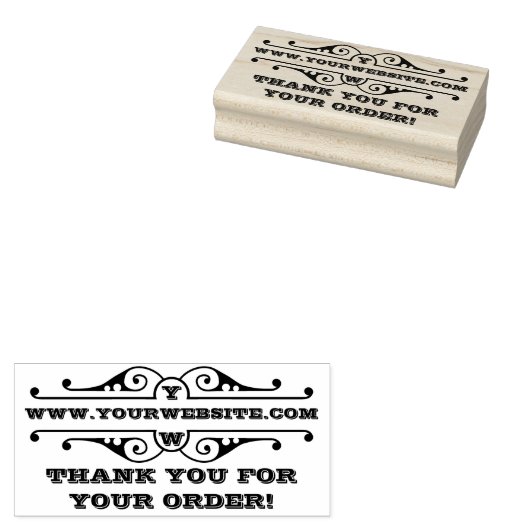 Hartelijk dank voor uw bestelling rubberstempel (Gestempeld)