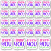 Hartelijk dank voor uw bestelling - vinylsticker sticker (Voorkant)