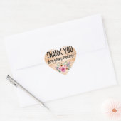 Hartelijk dank voor uw bestellingshartlabel hart sticker (Envelop)