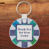 Hartelijk dank voor uw bestellingsmozaïekverkoop sleutelhanger (Voorkant)