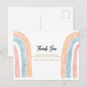 Hartelijk dank voor uw bestellingspakket Invoegen Briefkaart (Voorkant / Achterkant)