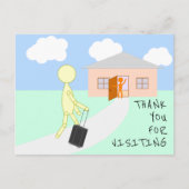 Hartelijk dank voor uw bezoek - Nod Notes Briefkaart (Voorkant)