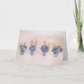 Hartelijk dank voor uw Blue Hydrangea Friend Kaart (Voorkant)