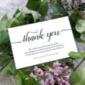 Hartelijk dank voor uw briefkaart Bereavement