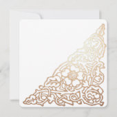Hartelijk dank voor uw bruiloft, aangepaste vierka notitiekaartje (Achterkant)