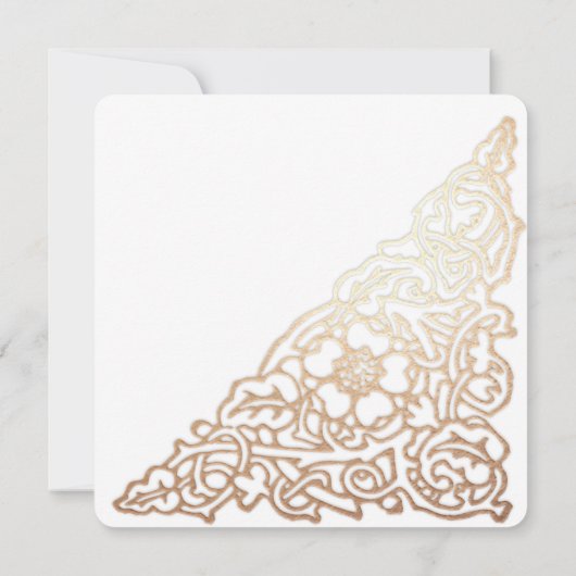 Hartelijk dank voor uw bruiloft, aangepaste vierka notitiekaartje (Achterkant)