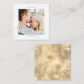 Hartelijk dank voor uw bruiloft met aangepaste fot notitiekaartje (Voorkant / Achterkant)