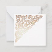 Hartelijk dank voor uw bruiloft met aangepaste fot notitiekaartje (Achterkant)