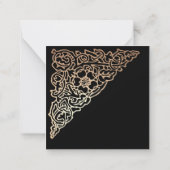 Hartelijk dank voor uw bruiloft op de Aangepaste f Notitiekaartje (Achterkant)