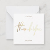 Hartelijk dank voor uw bruiloft op de aangepaste k notitiekaartje (Voorkant)