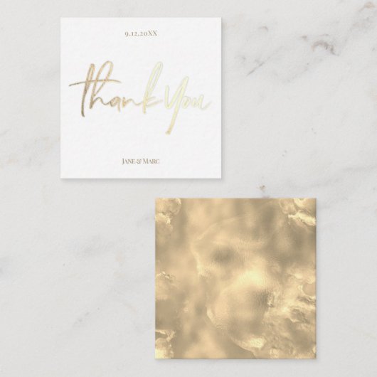 Hartelijk dank voor uw bruiloft op de aangepaste k notitiekaartje (Voorkant / Achterkant)