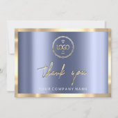 Hartelijk dank voor uw Business Insert Logo Gold B Kaart (Voorkant)