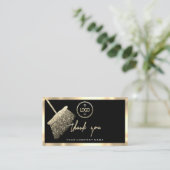 Hartelijk dank voor uw Business Insert Logo Gold C Visitekaartje (Staand voorkant)