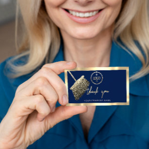 Hartelijk dank voor uw Business Insert Logo Gold C Visitekaartje