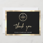 Hartelijk dank voor uw Business Insert Logo Gold L Kaart (Voorkant)