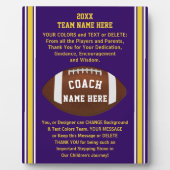 Hartelijk dank voor uw cadeautjes voor Football Co Fotoplaat (Voorkant)