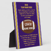 Hartelijk dank voor uw cadeautjes voor Football Co Fotoplaat (Zijkant)