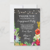 Hartelijk dank voor uw Chalkboard Rustic Aloha Tik Kaart (Voorkant)