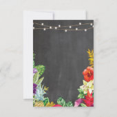 Hartelijk dank voor uw Chalkboard Rustic Aloha Tik Kaart (Achterkant)