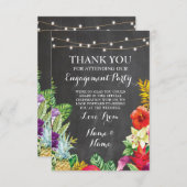 Hartelijk dank voor uw Chalkboard Rustic Aloha Tik Kaart (Voorkant / Achterkant)