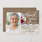 Hartelijk dank voor uw condoleanskaart bedankkaart (Voorkant / Achterkant)