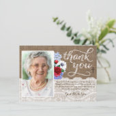 Hartelijk dank voor uw condoleanskaart bedankkaart (Staand voorkant)