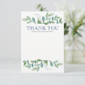 Hartelijk dank voor uw creditcard Greenery Suite Bedankkaart (Staand voorkant)