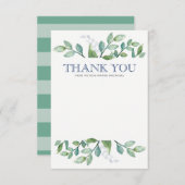 Hartelijk dank voor uw creditcard Greenery Suite Bedankkaart (Voorkant / Achterkant)