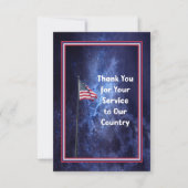 Hartelijk dank voor uw creditcard voor de betekeni bedankkaart (Voorkant)