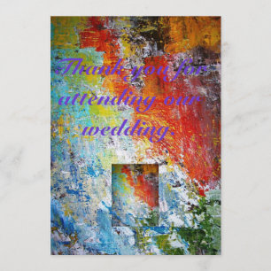 Hartelijk dank voor uw deelname aan onze bruiloft kaart