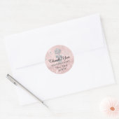 Hartelijk dank voor uw diamantnaam Wedding Bridal  Ronde Sticker (Envelop)