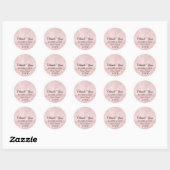 Hartelijk dank voor uw diamantnaam Wedding Bridal  Ronde Sticker (Vel)