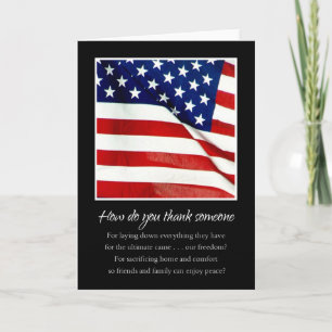 Hartelijk dank voor uw dienstleger bedankkaart