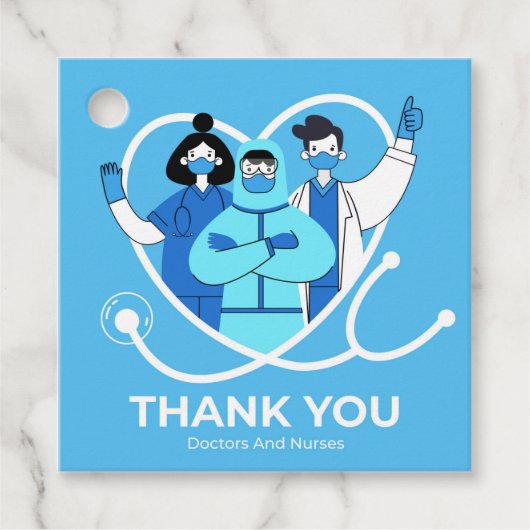 Hartelijk dank voor uw docenten/verpleegkundigen bedankjes labels (Voorkant)