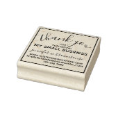 Hartelijk dank voor uw eenvoudige ondersteuning vo rubberstempel (Stempel)