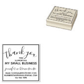 Hartelijk dank voor uw eenvoudige ondersteuning vo rubberstempel (Gestempeld)