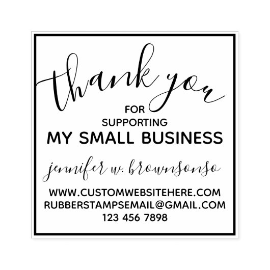 Hartelijk dank voor uw eenvoudige ondersteuning vo rubberstempel (Afrduk)