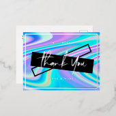 Hartelijk dank voor uw Folie Kaarten met een leven (Voorkant / Achterkant)