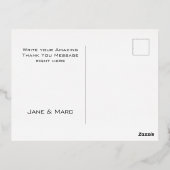 Hartelijk dank voor uw Folie Kaarten met een leven (Achterkant)