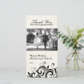 Hartelijk dank voor uw fotokaart (4x8) bedankkaart (Staand voorkant)