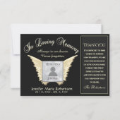 Hartelijk dank voor uw fotokaart met Angel Wings (Voorkant)