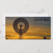 Hartelijk dank voor uw fotokaart - windmolenzonson bedankkaart (Voorkant)